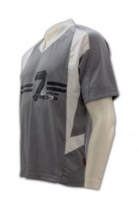 W045 在線訂做棒球衫 設計足球衫款式  訂做功能性運動衫供應商HK    灰色